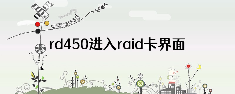 rd450进入raid卡界面