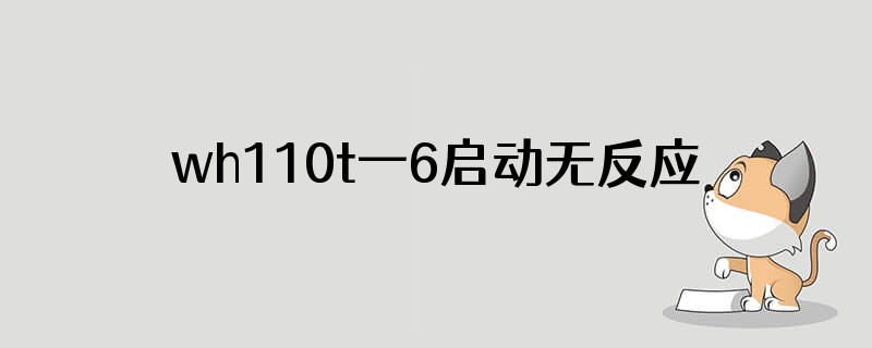 wh110t一6启动无反应故障灯常亮