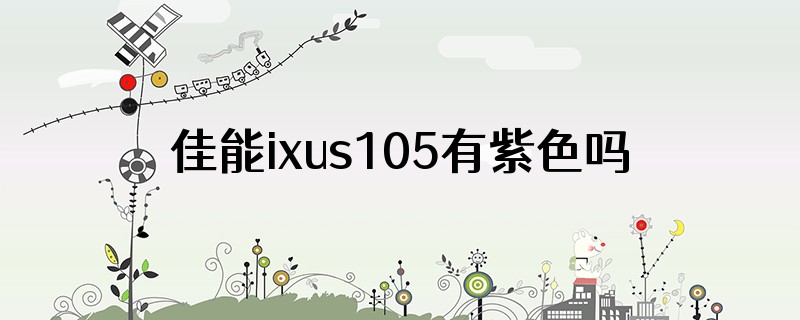 佳能ixus105有紫色吗
