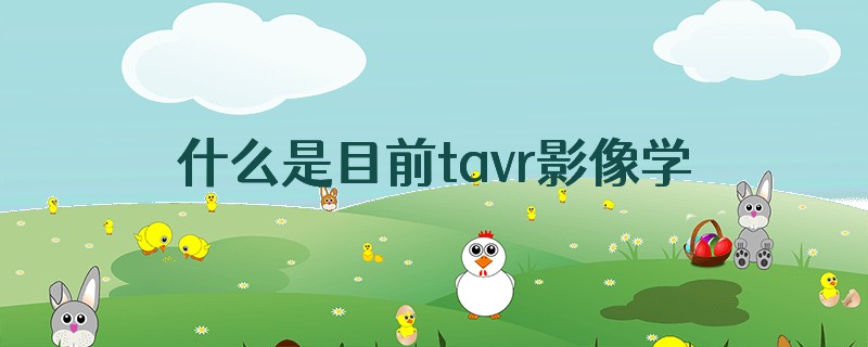 什么是目前tavr影像学评估最主要的手段之一