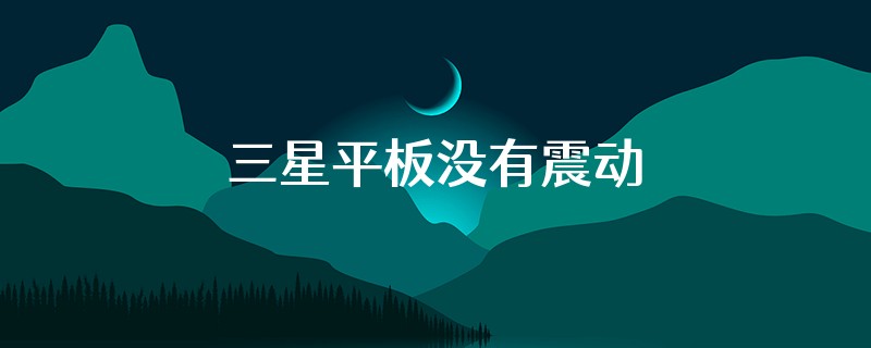 三星平板没有震动