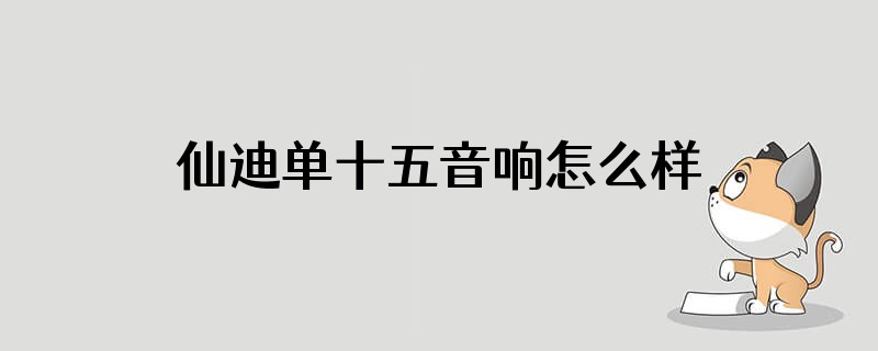 仙迪单十五音响怎么样