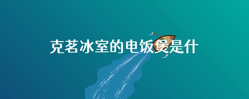 克茗冰室的电饭煲是什么牌子