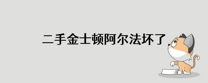 二手金士顿阿尔法坏了怎么修