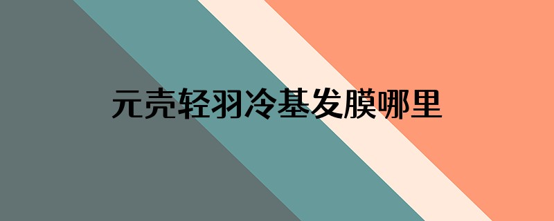 元壳轻羽冷基发膜哪里产的