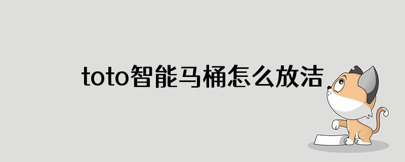 toto智能马桶怎么放洁厕灵