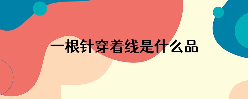 一根针穿着线是什么品牌