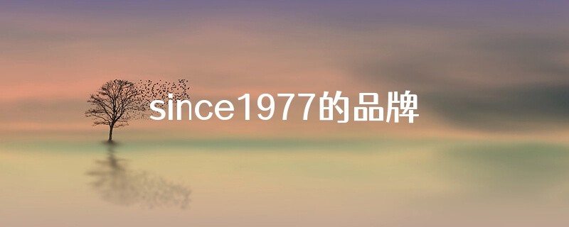 since1977的品牌