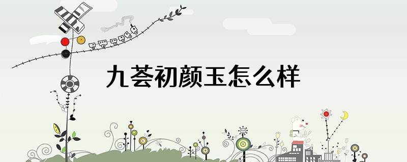 九荟初颜玉怎么样