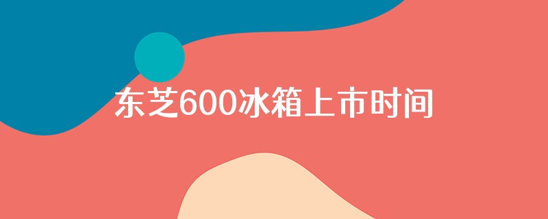 东芝600冰箱上市时间