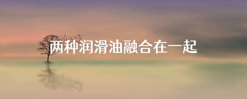 两种润滑油融合在一起哪个会在下面