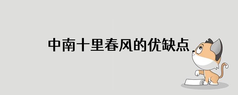 中南十里春风的优缺点