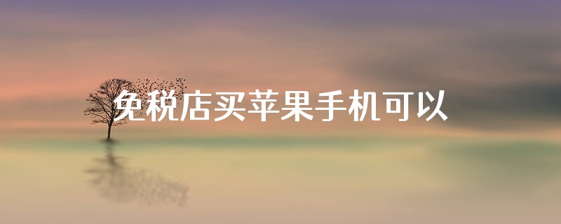 免税店买苹果手机可以用积分抵扣吗