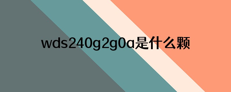 wds240g2g0a是什么颗粒