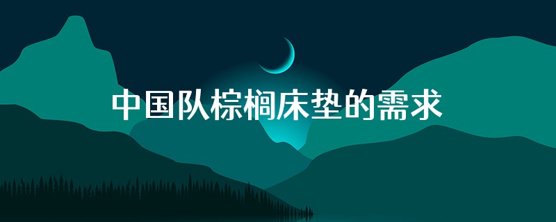 中国队棕榈床垫的需求